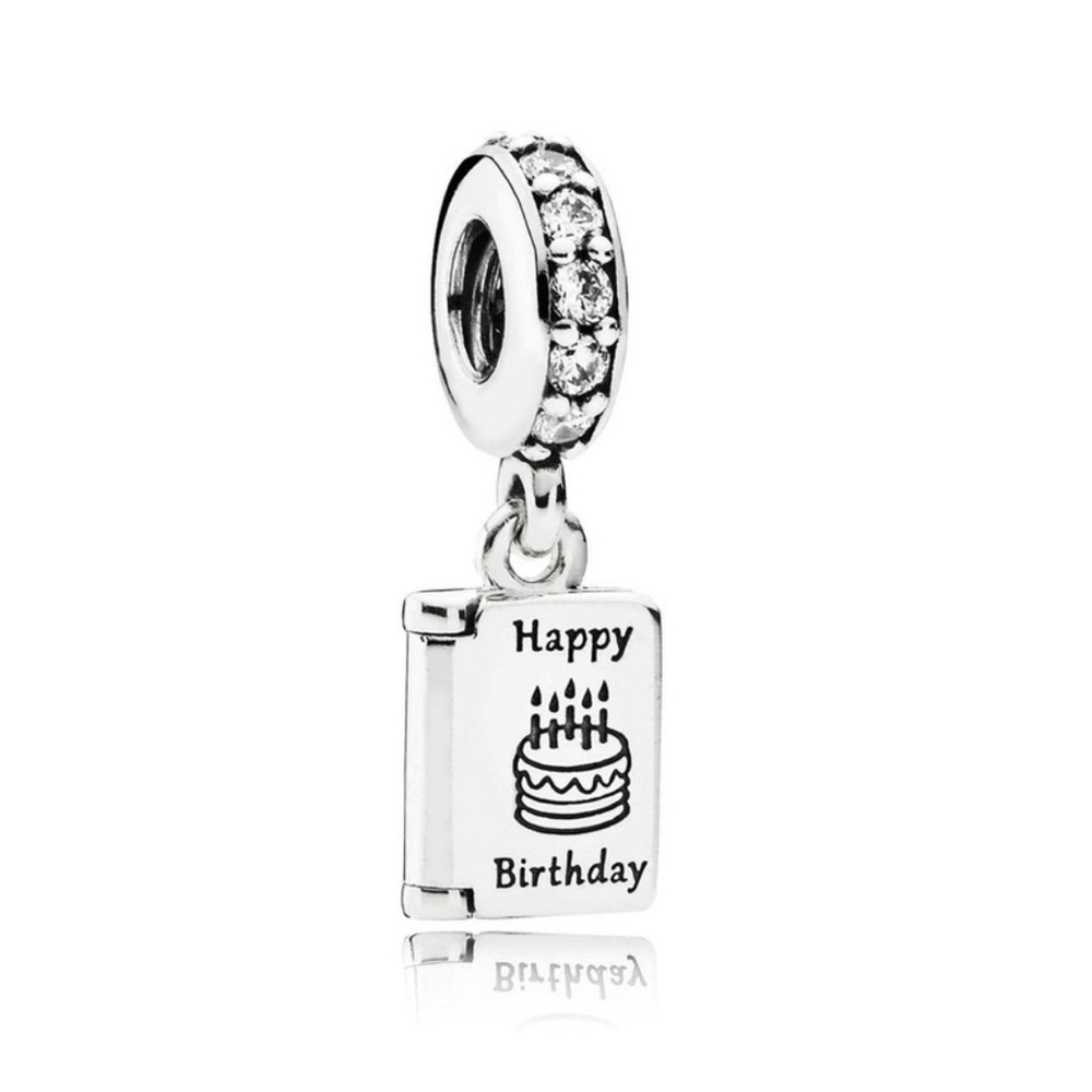 Pandora Happy Birthday Card Dangle Charm